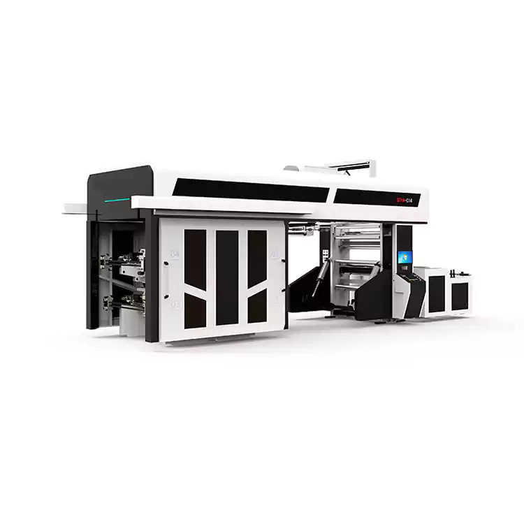 4-8 barev Flexografický flexotiskový stroj Ci Plast